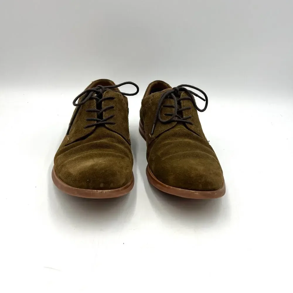 Aston Grey Gwaocia Oxford Suede Tan Dress Shoes Leather Light Academia